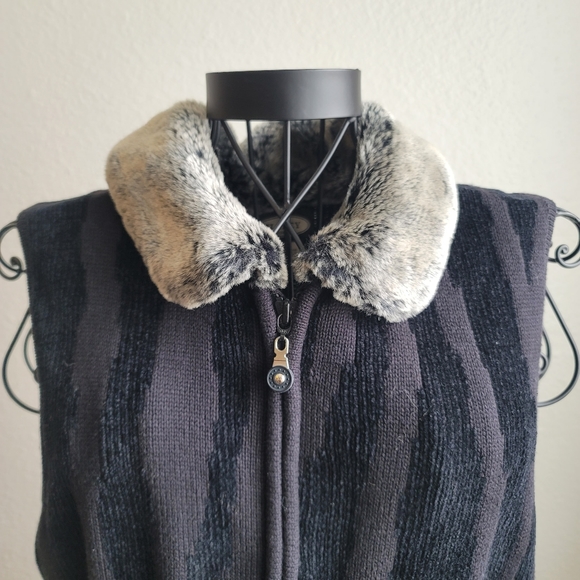 Haley Reserve Vest Faux Collar Full Zip Size M - Picture 12 of 15